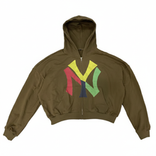 Load image into Gallery viewer, NY Cropped Hoodie - White Background
